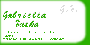 gabriella hutka business card